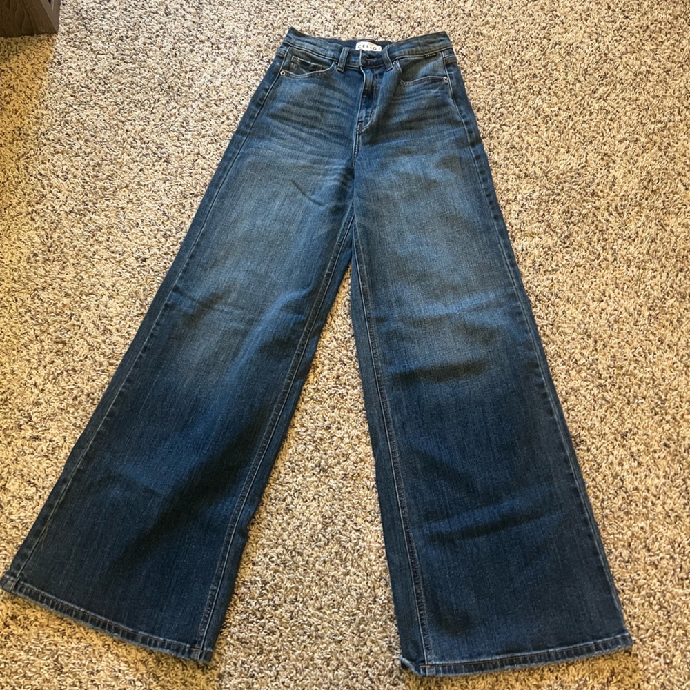 Cello wide leg jeans boho western